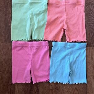 Colorful Kids Bike Shorts Set